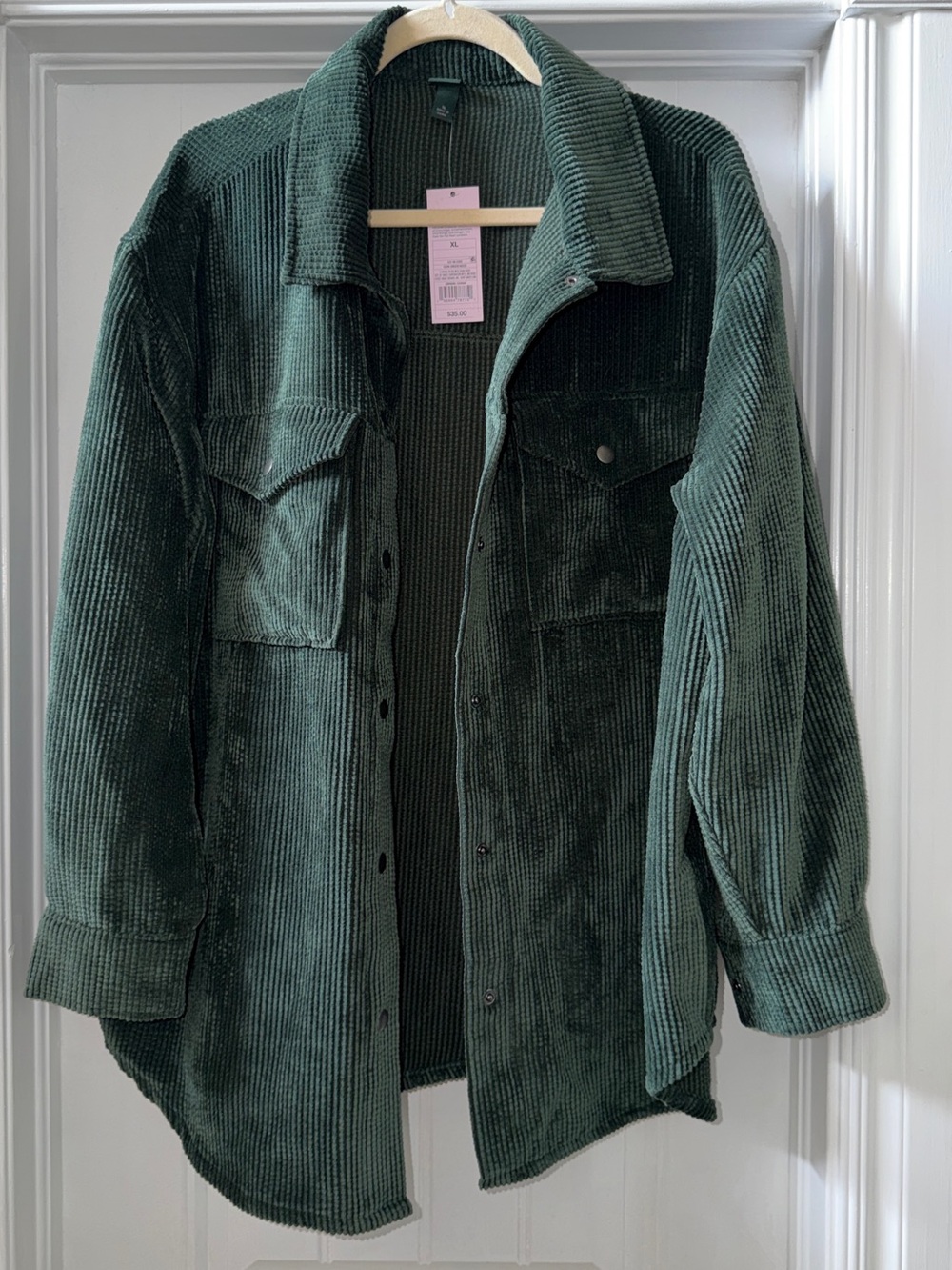 wild fable Dark Green Corduroy Shacket